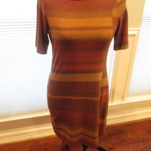 NWT Nurture Brown striped Dress - Size Med